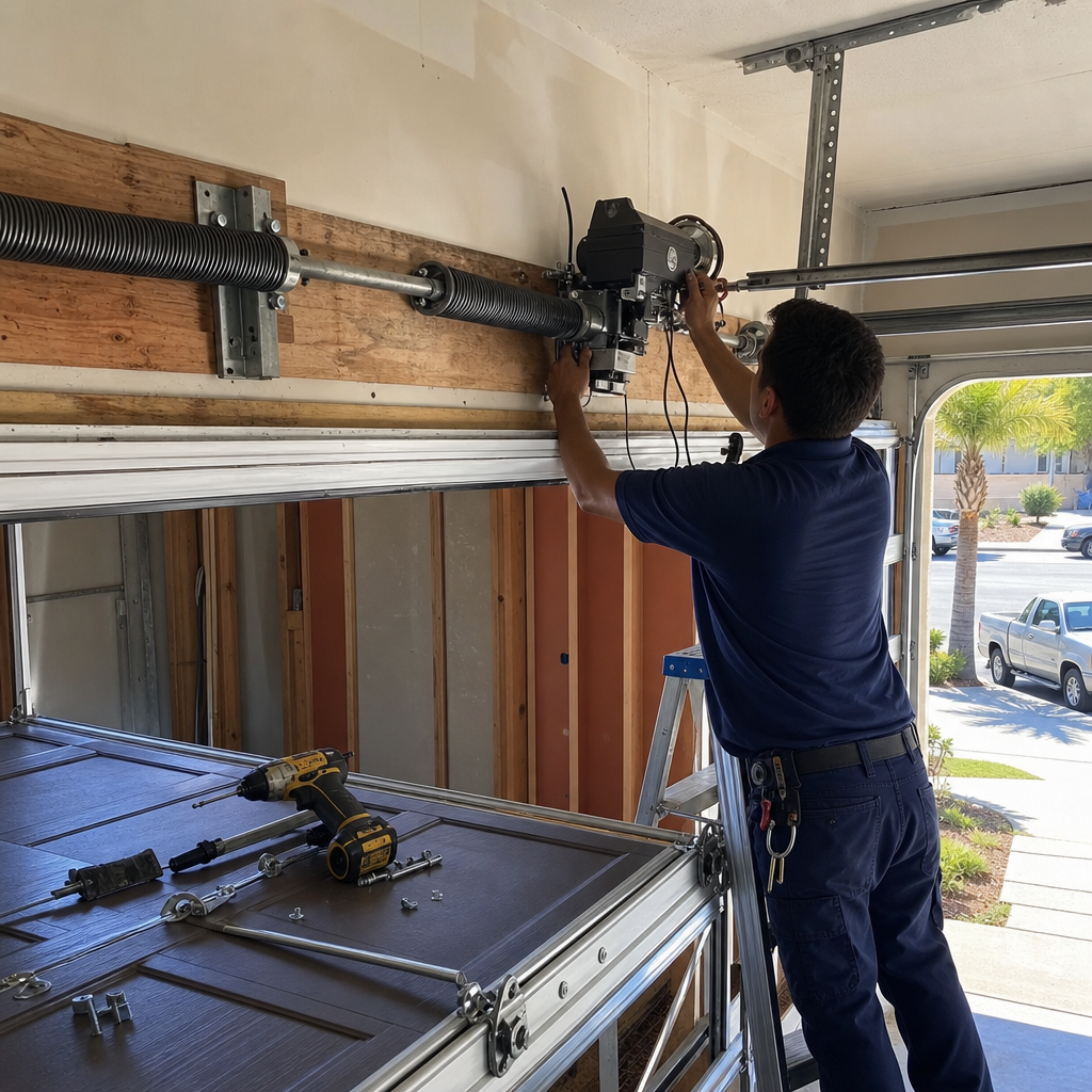professional garage door opener service
